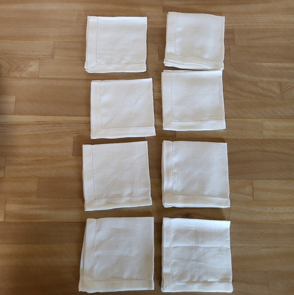 Vintage Restoration Hardware PENGUINS Songs Sayings Linen Napkins Set of 8 - Picture 4 of 9